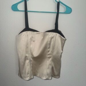 Abercrombie & Fitch Cream Satin Blouse